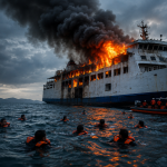 Ferry from Bali Catches Fire at Sea: 172 Rescued, One Dead