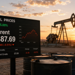 Oil Surges 5%, but Brent Retreats to $87.69